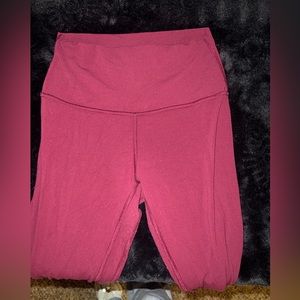 Lululemon align leggings, full length size 4. Burgundy/red color